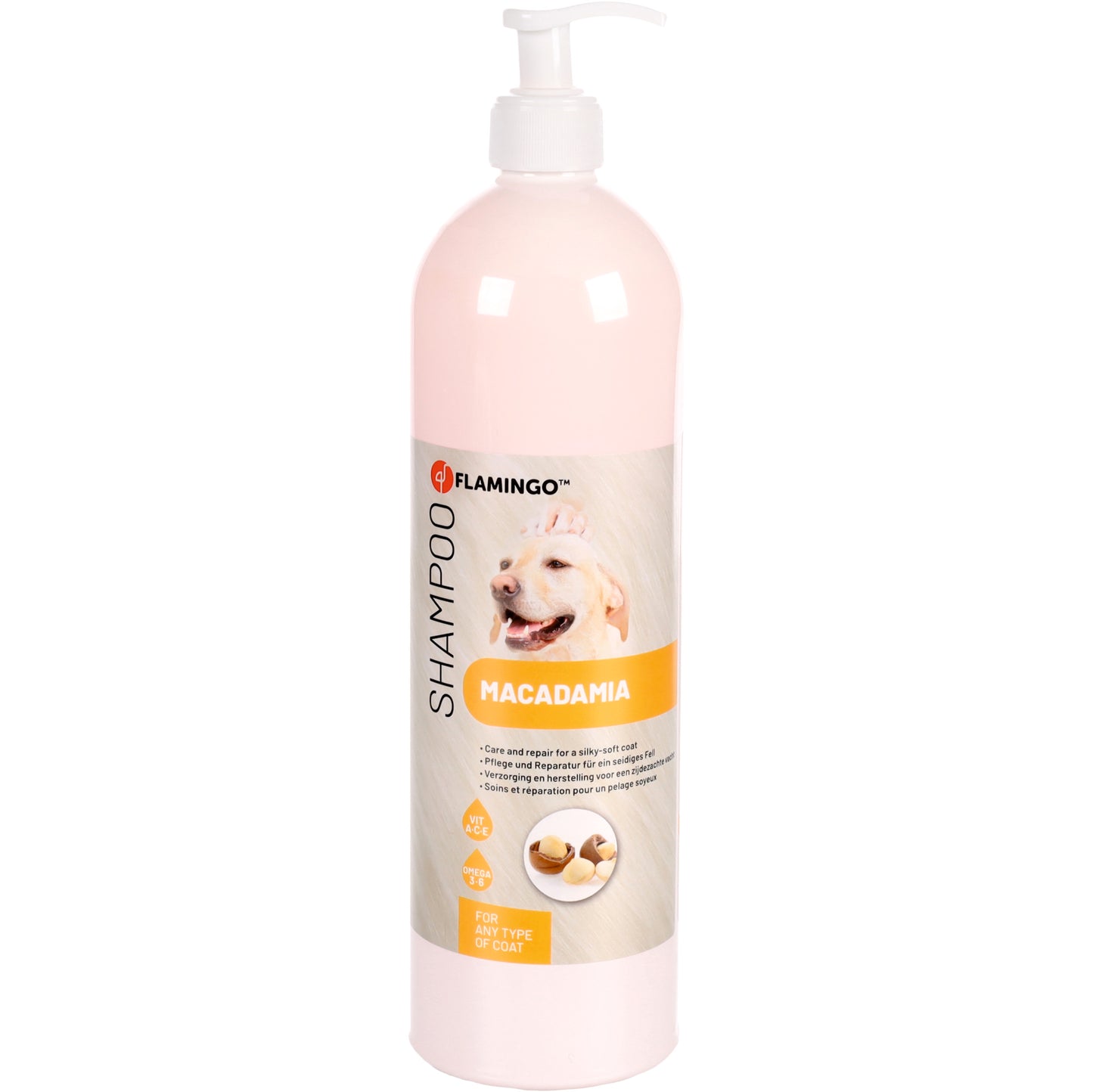 Шампунь для собак с макадамией Flamingo