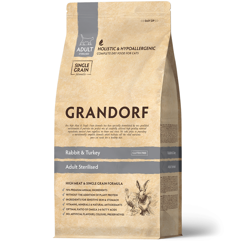 GRANDORF Cat Rabbit&Turkey Adult Sterilised