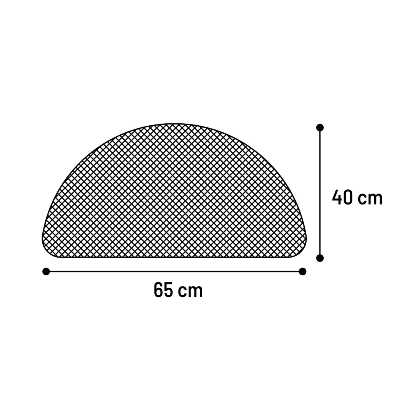 Коврик для кошачьего туалета Matz Black 65х40