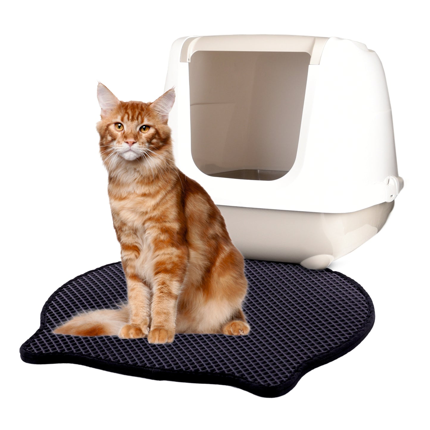 Коврик для кошачьего туалета Matz Black 50х40