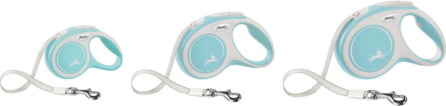 Поводок-рулетка FLEXI NEW COMFORT ЛЕНТА 5М светло-голубая