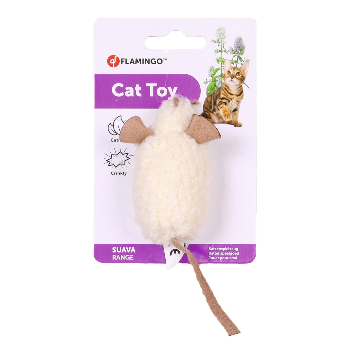 Плюшевая мышь с кошачьей мятой SUAVA MOUSE