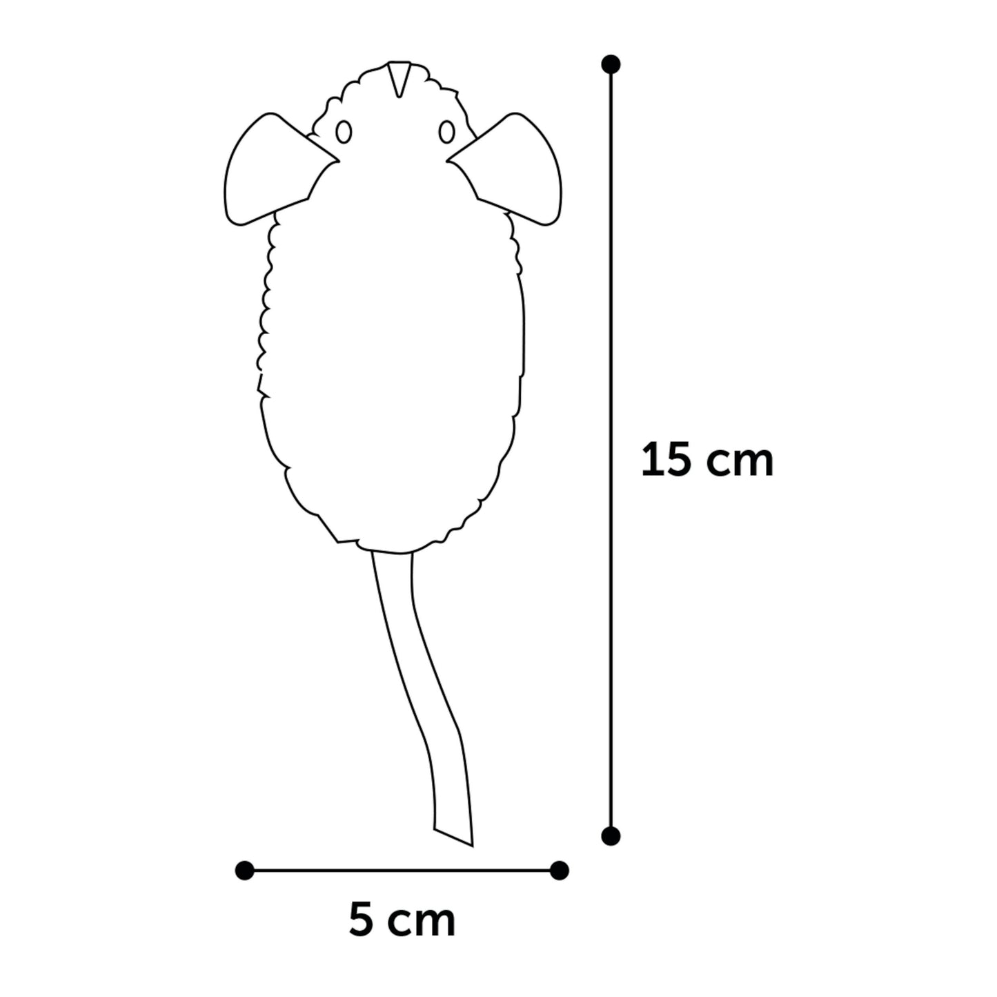 Плюшевая мышь с кошачьей мятой SUAVA MOUSE