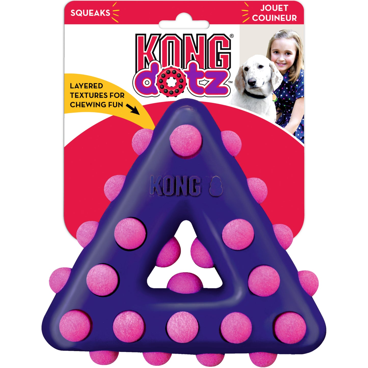 KONG® Toy Dotz Triangle