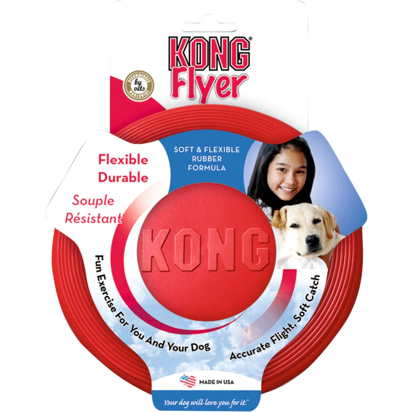 KONG® Игрушка-фрисби красная