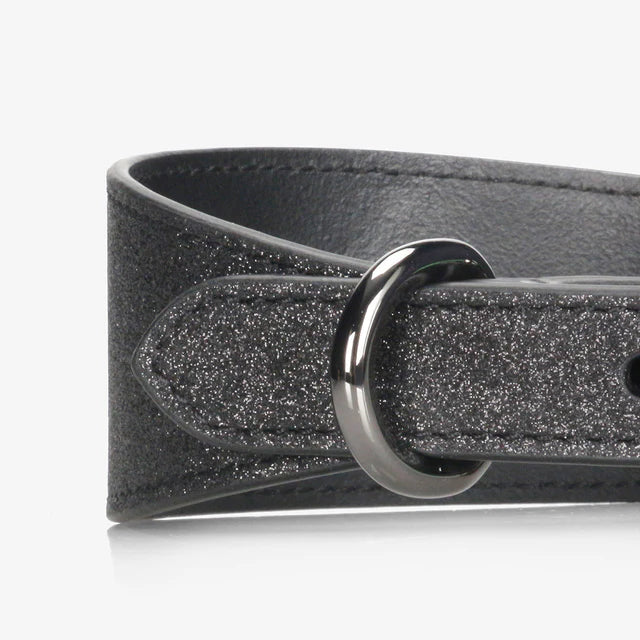 Collar of Sweden Ошейник Black Glitter (Широкий)