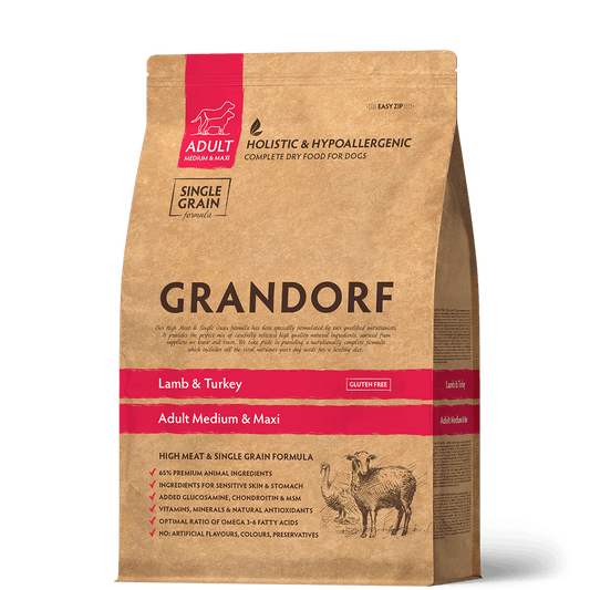 GRANDORF Lamb&Turkey Adult Medium&Maxi