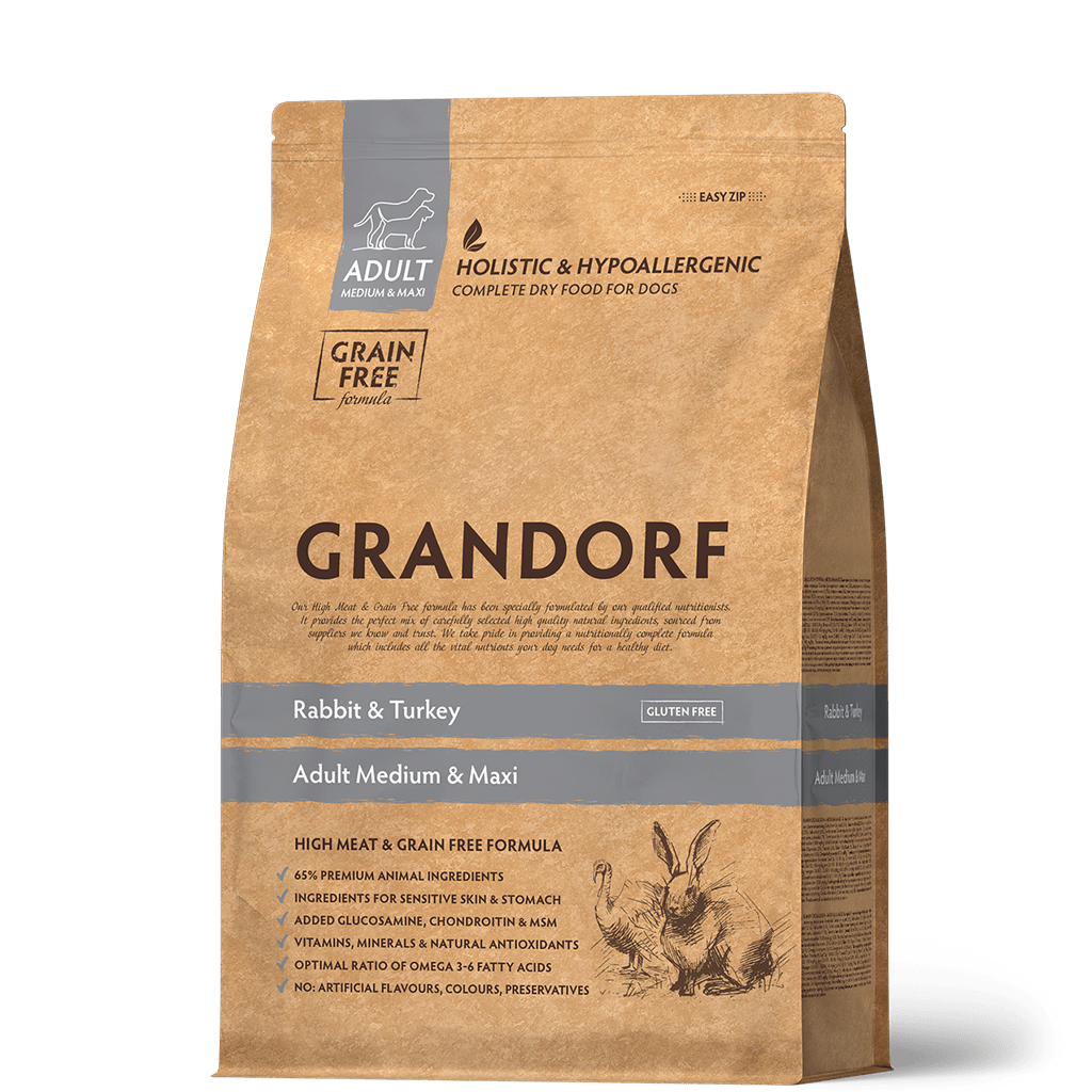 GRANDORF Rabbit&Turkey Adult Medium&Maxi