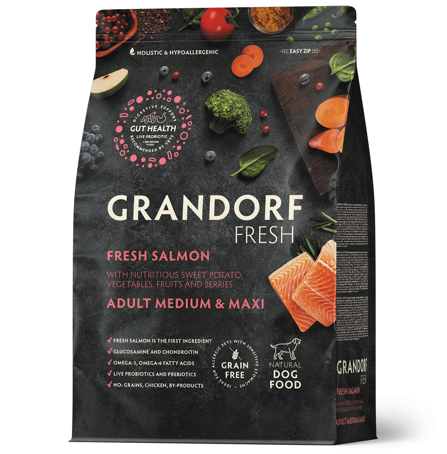 GRANDORF Fresh Salmon Adult Medium&Maxi