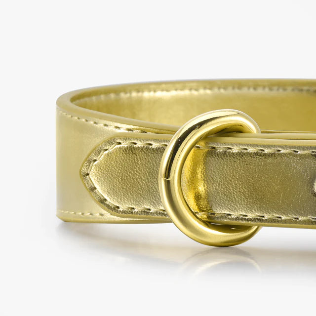 Collar of Sweden Ошейник Gold Metallic (Узкий)