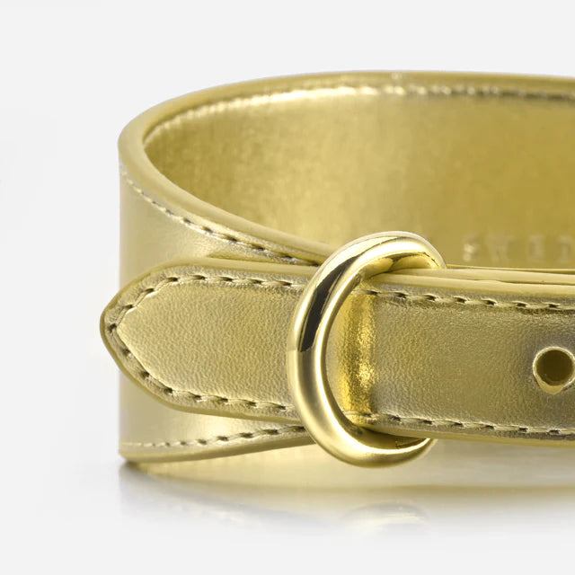 Collar of Sweden Ошейник Gold Metallic (Широкий)