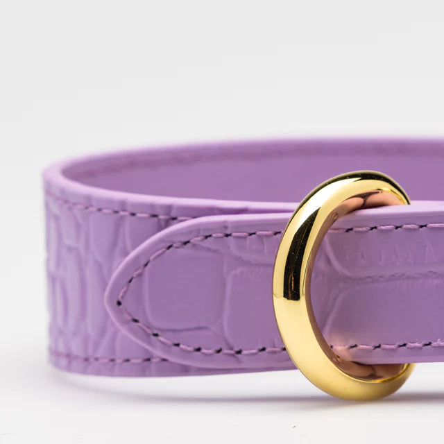 Collar of Sweden Ошейник Violet Croco (Узкий)