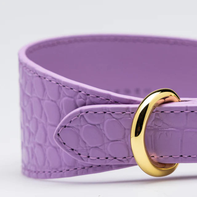 Collar of Sweden Ошейник Violet Croco (Широкий)