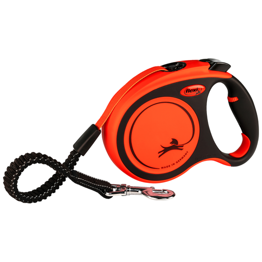 Поводок-рулетка FLEXI XTREME ЛЕНТА 5М оранжевая