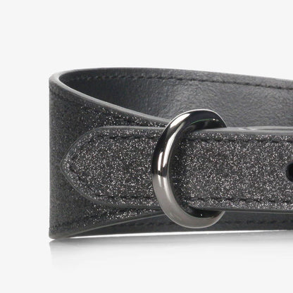 Collar of Sweden Ошейник Black Glitter (Широкий)