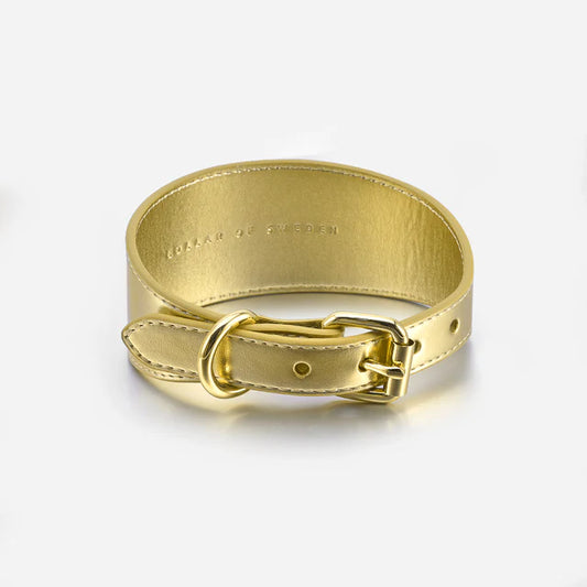 Collar of Sweden Ошейник Gold Metallic (Широкий)