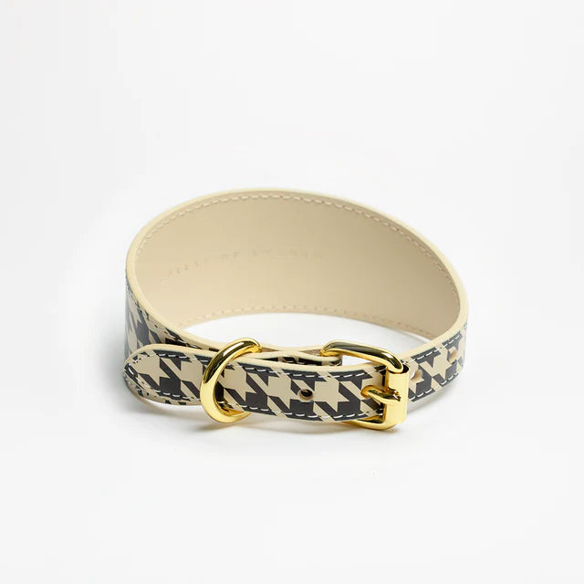 Collar of Sweden Ошейник Beige Houndstooth (Широкий)
