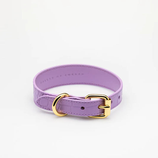 Collar of Sweden Ошейник Violet Croco (Узкий)