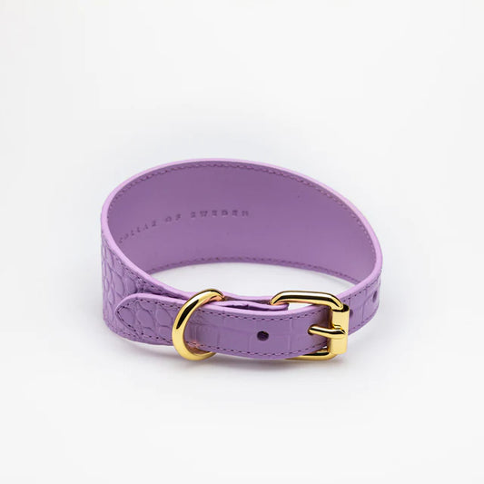 Collar of Sweden Ошейник Violet Croco (Широкий)